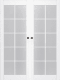 PALLADIO 10 LITE VETRO BIANCO NOBLE DOUBLE MAGIC BELLDINNI MODERN INTERIOR DOOR - 1