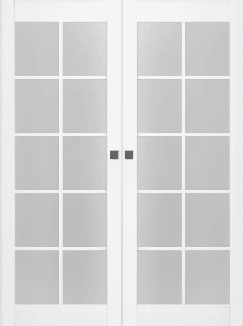 PALLADIO 10 LITE VETRO BIANCO NOBLE DOUBLE MAGIC BELLDINNI MODERN INTERIOR DOOR - 1