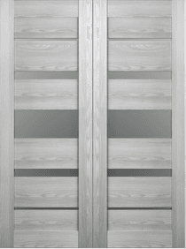 AVON 07-03 VETRO RIBEIRA ASH DOUBLE BARN BELLDINNI MODERN INTERIOR DOOR - 2