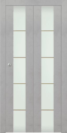 AVON 202 4H GOLD STRIPS VETRO LIGHT URBAN BI-FOLD DOORS BELLDINNI MODERN INTERIOR DOOR - 1