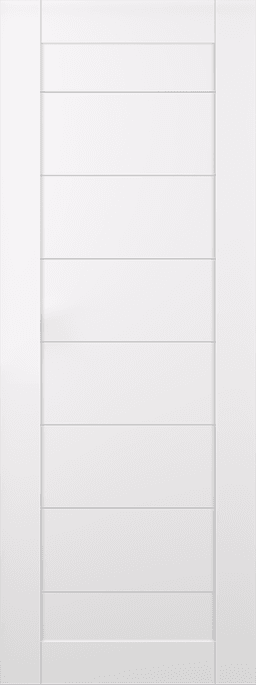 ERMI SNOW WHITE SLAB BELLDINNI MODERN INTERIOR DOOR - 1