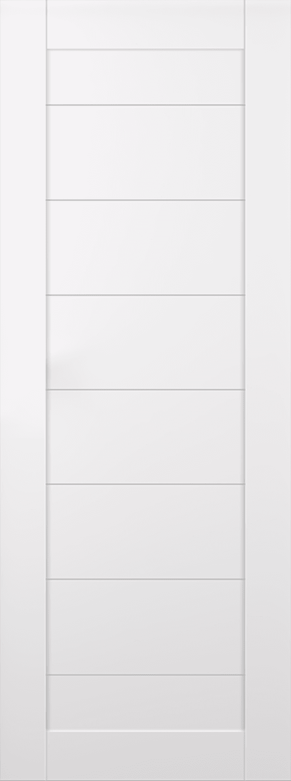 ERMI SNOW WHITE SLAB BELLDINNI MODERN INTERIOR DOOR - 1