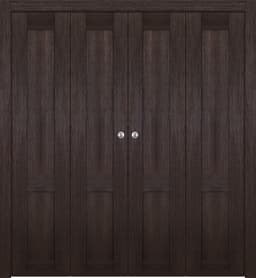 AVON 07 R VERALINGA OAK DOUBLE BI-FOLD BELLDINNI MODERN INTERIOR DOOR - 1