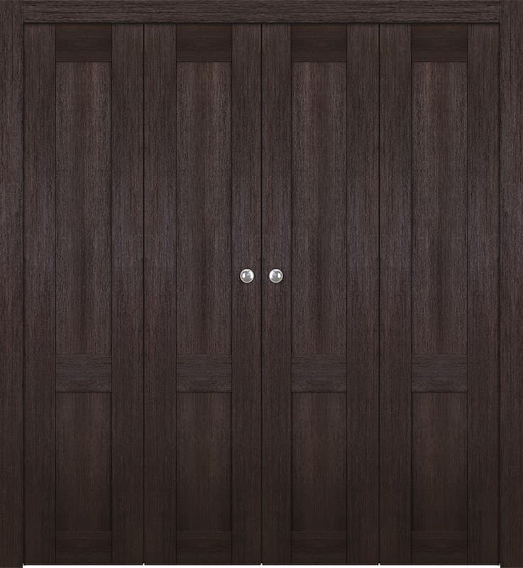 AVON 07 R VERALINGA OAK DOUBLE BI-FOLD BELLDINNI MODERN INTERIOR DOOR - 1