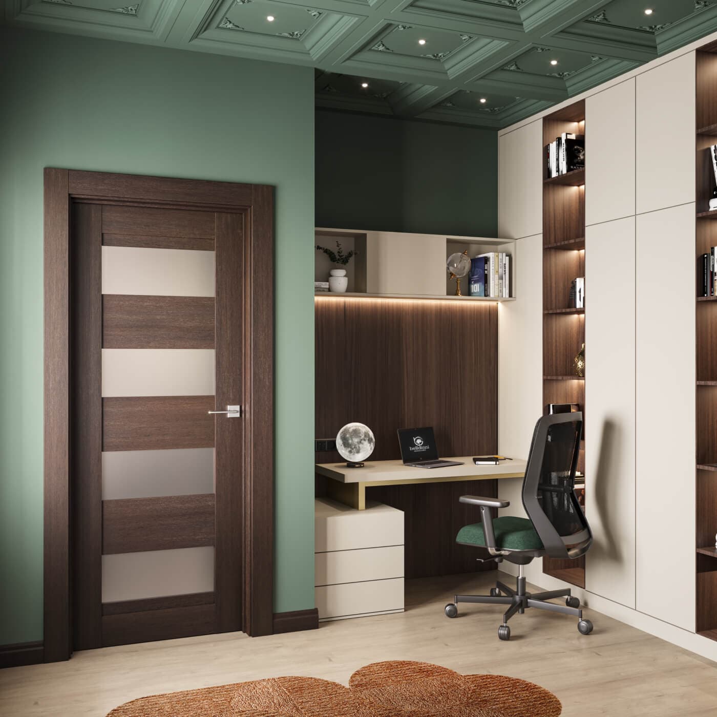 AVON 07-08 VETRO VERALINGA OAK BYPASS DOORS BELLDINNI MODERN INTERIOR DOOR - 4