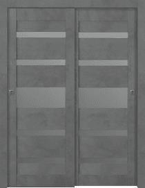 AVON 07-05 VETRO DARK URBAN BYPASS BELLDINNI MODERN INTERIOR DOOR - 1