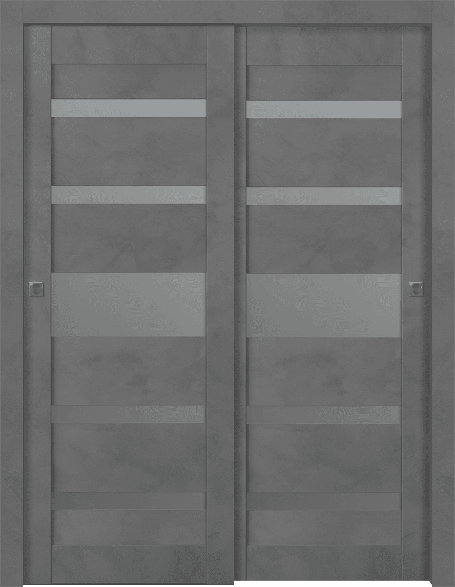 AVON 07-05 VETRO DARK URBAN BYPASS BELLDINNI MODERN INTERIOR DOOR - 1