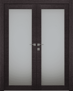 AVANTI 207 VETRO BLACK APRICOT CLOSET BELLDINNI MODERN INTERIOR DOOR - 1