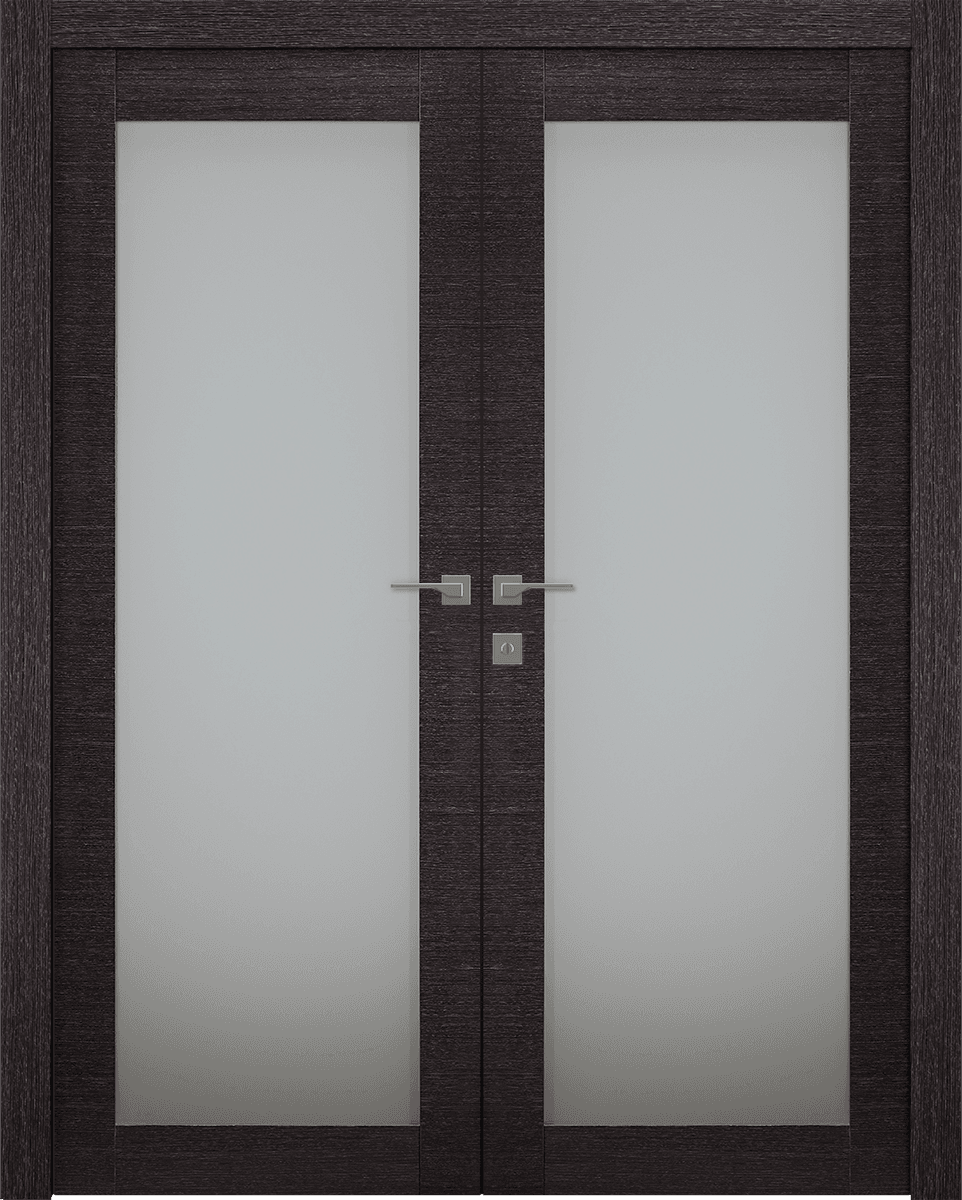 AVANTI 207 VETRO BLACK APRICOT CLOSET BELLDINNI MODERN INTERIOR DOOR - 1