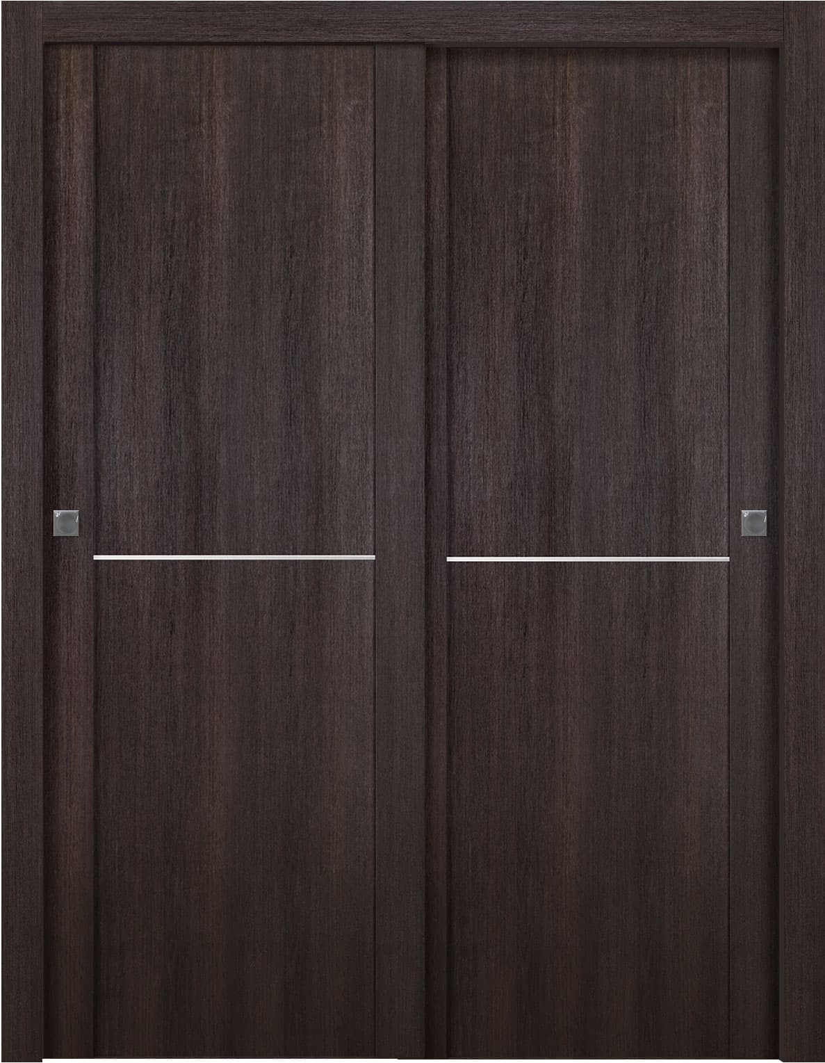 AVON 01 1H VERALINGA OAK BYPASS DOORS BELLDINNI MODERN INTERIOR DOOR - 1