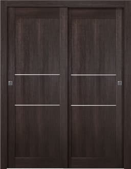 AVON 07 2H VERALINGA OAK BYPASS BELLDINNI MODERN INTERIOR DOOR - 1