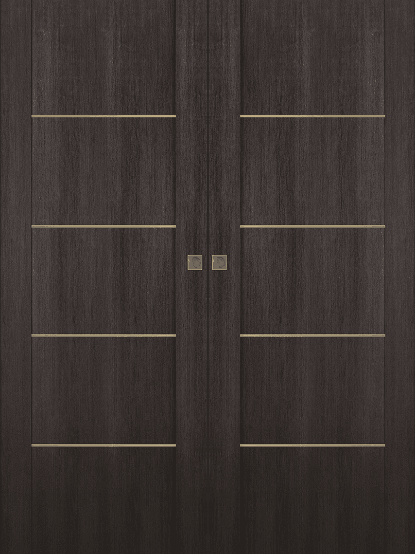 AVON 01 4H GOLD VERALINGA OAK DOUBLE MAGIC BELLDINNI MODERN INTERIOR DOOR - 1