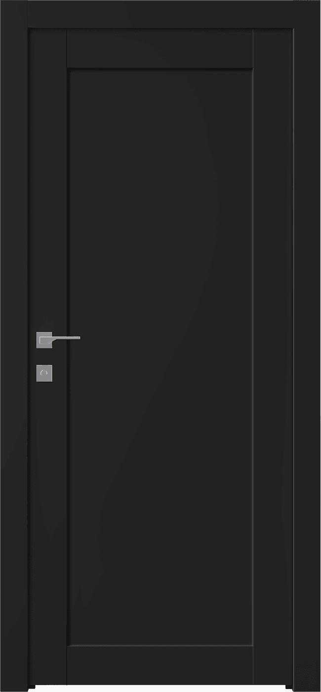 SHAKER 1 PANEL BLACK MATTE SWING DOORS BELLDINNI MODERN INTERIOR DOOR - 1