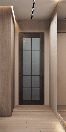 AVON 10 LITE VETRO VERALINGA OAK INVISIBLE METAL FRAME BELLDINNI MODERN INTERIOR DOOR - 2