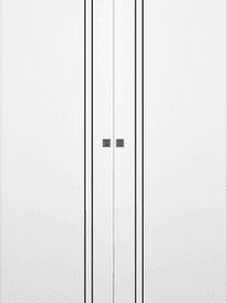 SMART PRO 2V BLACK POLAR WHITE DOUBLE MAGIC DOORS BELLDINNI MODERN INTERIOR DOOR - 1