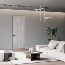 OPTIMA RIBEIRA ASH INVISIBLE METAL FRAME BELLDINNI MODERN INTERIOR DOOR - 3