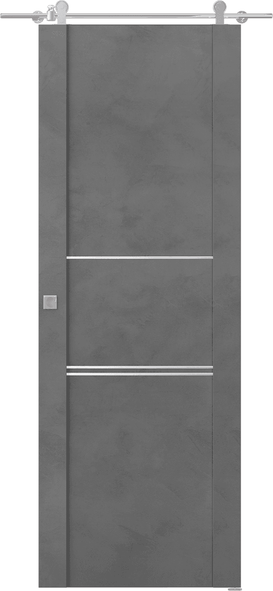 AVON 01 3H DARK URBAN BARN BELLDINNI MODERN INTERIOR DOOR - 1