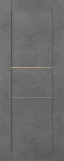 AVON 07 2H GOLD DARK URBAN SLAB BELLDINNI MODERN INTERIOR DOOR - 1