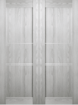 AVON 07 3H RIBEIRA ASH DOUBLE BARN BELLDINNI MODERN INTERIOR DOOR - 2