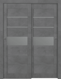 AVON 07-06 VETRO DARK URBAN BYPASS BELLDINNI MODERN INTERIOR DOOR - 1