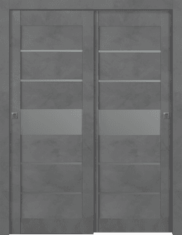 AVON 07-06 VETRO DARK URBAN BYPASS BELLDINNI MODERN INTERIOR DOOR - 1