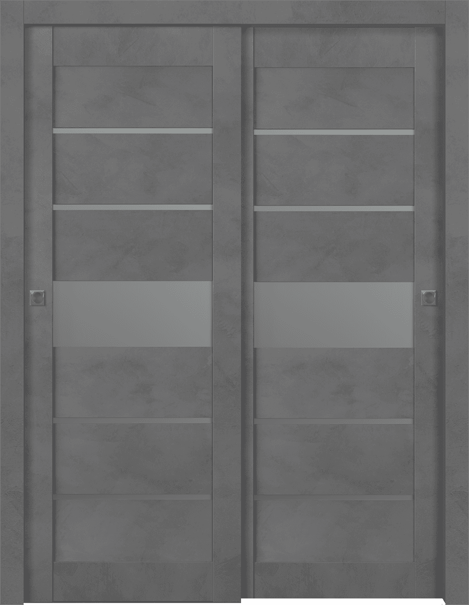 AVON 07-06 VETRO DARK URBAN BYPASS BELLDINNI MODERN INTERIOR DOOR - 1