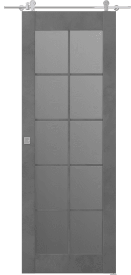 AVON 10 LITE VETRO DARK URBAN BARN BELLDINNI MODERN INTERIOR DOOR - 1