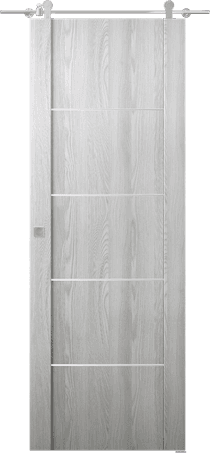 AVON 01 4H RIBEIRA ASH DOUBLE BARN BELLDINNI MODERN INTERIOR DOOR - 1