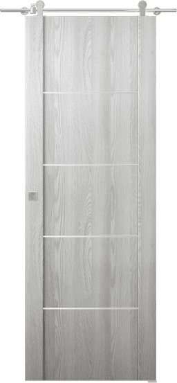 AVON 01 4H RIBEIRA ASH DOUBLE BARN BELLDINNI MODERN INTERIOR DOOR - 1