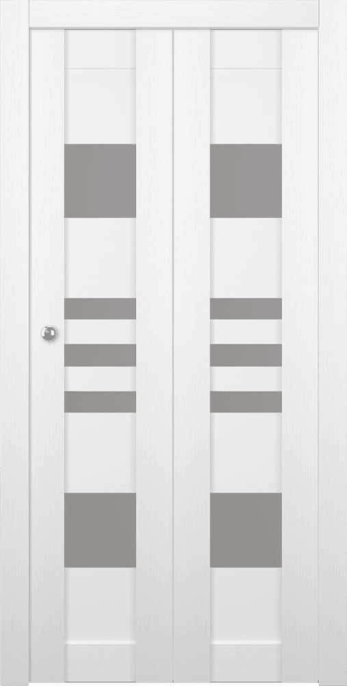 LETI VETRO BIANCO NOBLE BI-FOLD BELLDINNI MODERN INTERIOR DOOR - 1