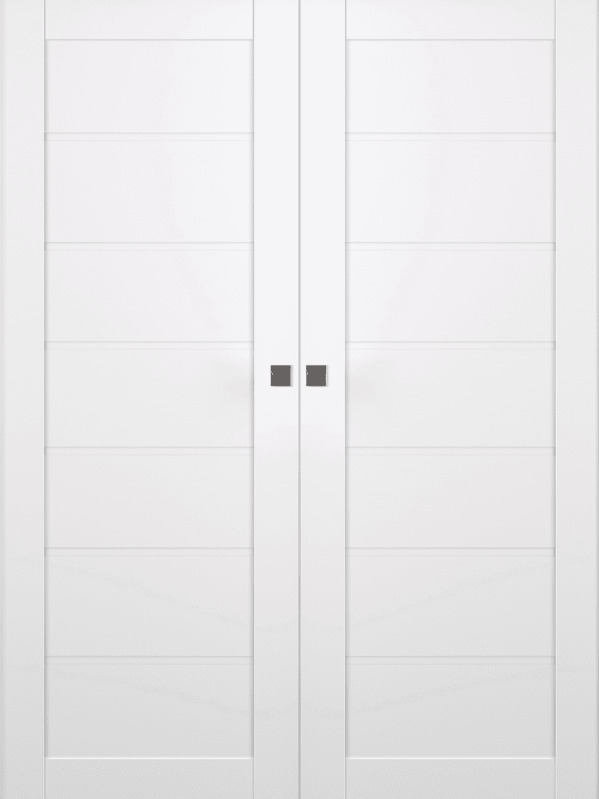 ALDA SNOW WHITE DOUBLE MAGIC BELLDINNI MODERN INTERIOR DOOR - 1