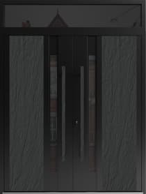Double metal-aluminum modern exterior door Dekton 0163 5ft - 4