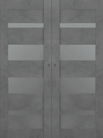 AVON 07-01 VETRO DARK URBAN DOUBLE MAGIC BELLDINNI MODERN INTERIOR DOOR - 1