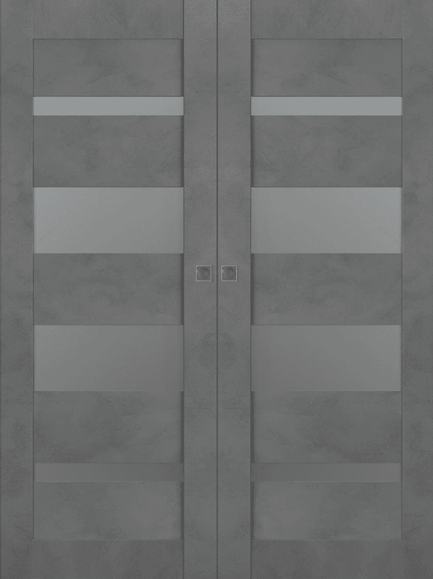 AVON 07-01 VETRO DARK URBAN DOUBLE MAGIC BELLDINNI MODERN INTERIOR DOOR - 1