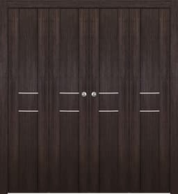 AVON 01 2HN GOLD VERALINGA OAK DOUBLE BI-FOLD BELLDINNI MODERN INTERIOR DOOR - 1