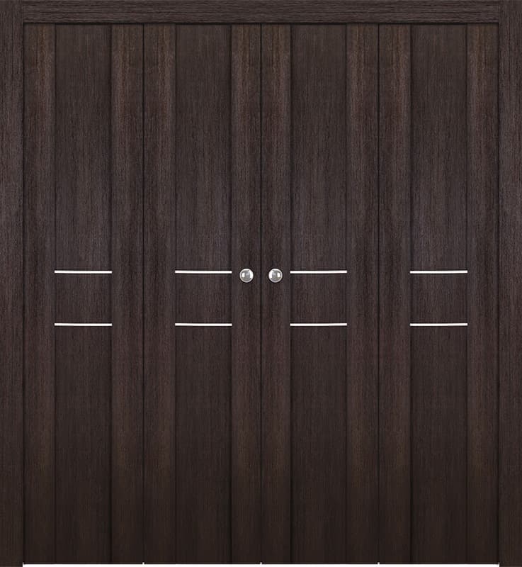 AVON 01 2HN GOLD VERALINGA OAK DOUBLE BI-FOLD BELLDINNI MODERN INTERIOR DOOR - 1