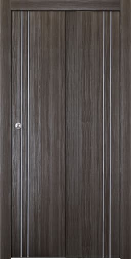 UNICA 2V GRAY OAK BI-FOLD BELLDINNI MODERN INTERIOR DOOR - 1