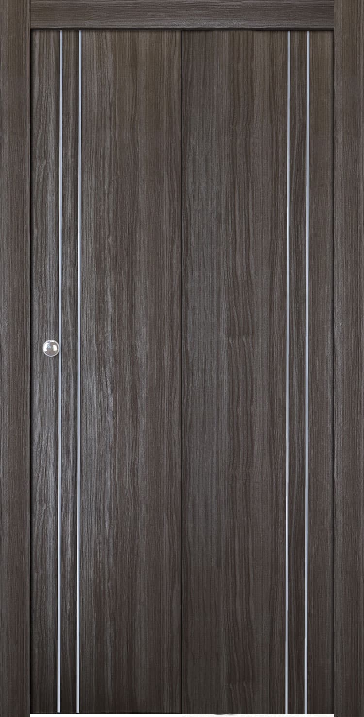 UNICA 2V GRAY OAK BI-FOLD BELLDINNI MODERN INTERIOR DOOR - 1