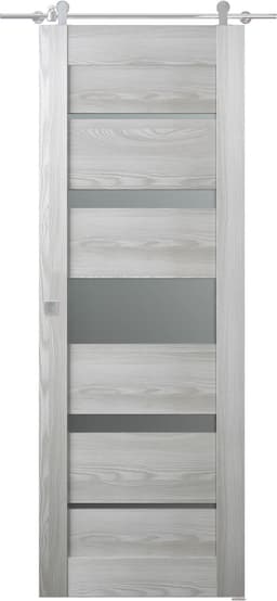 AVON 07-03 VETRO RIBEIRA ASH BARN BELLDINNI MODERN INTERIOR DOOR - 1