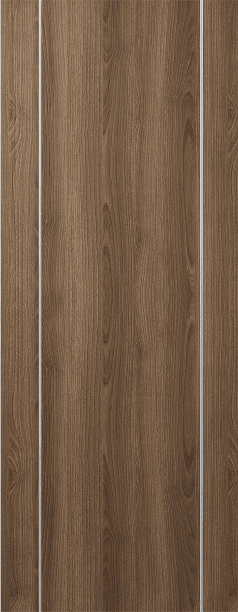 OPTIMA 2U PECAN NUTWOOD SLAB DOORS BELLDINNI MODERN INTERIOR DOOR - 1