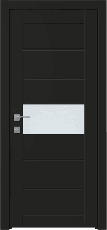 EDNA VETRO BLACK MATTE SWING BELLDINNI MODERN INTERIOR DOOR - 1