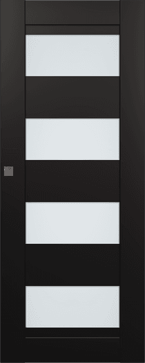 DELLA VETRO BLACK MATTE MAGIC BELLDINNI MODERN INTERIOR DOOR - 1