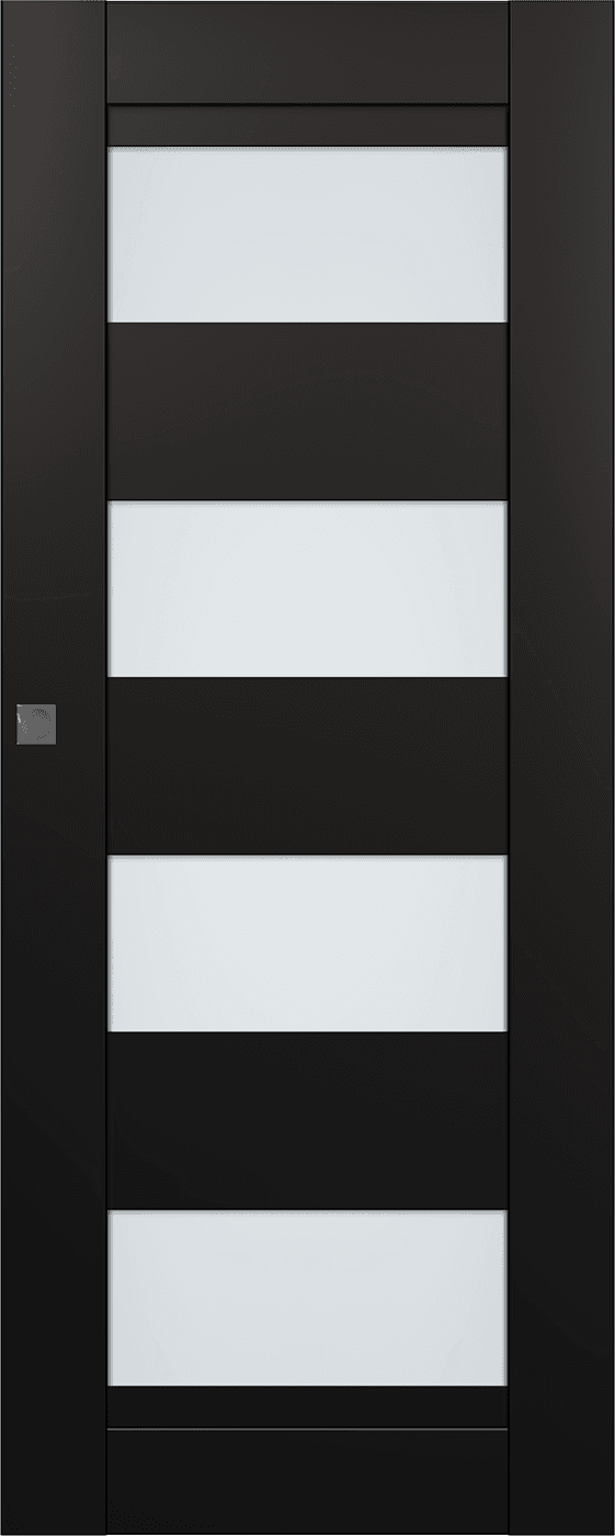 DELLA VETRO BLACK MATTE MAGIC BELLDINNI MODERN INTERIOR DOOR - 1