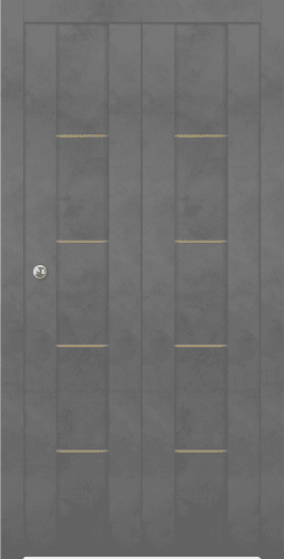 AVON 01 4H GOLD DARK URBAN DOUBLE BI-FOLD BELLDINNI MODERN INTERIOR DOOR - 1