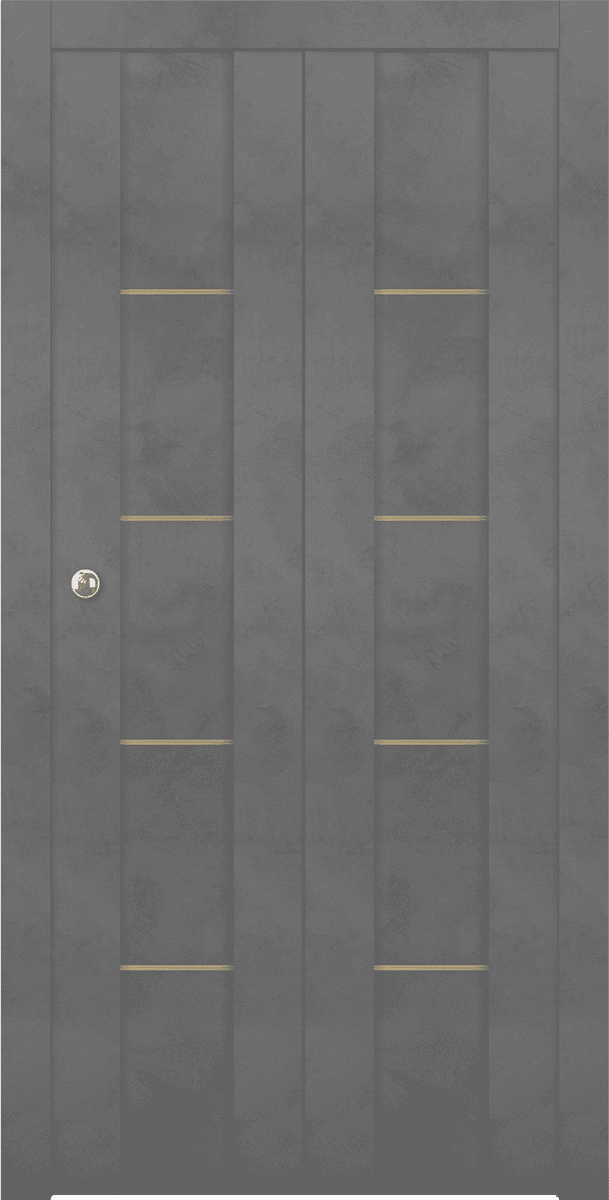 AVON 01 4H GOLD DARK URBAN DOUBLE BI-FOLD BELLDINNI MODERN INTERIOR DOOR - 1