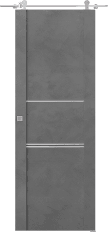 AVON 01 3H DARK URBAN DOUBLE BARN BELLDINNI MODERN INTERIOR DOOR - 1