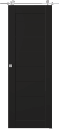 ERMI BLACK MATTE BARN BELLDINNI MODERN INTERIOR DOOR - 1
