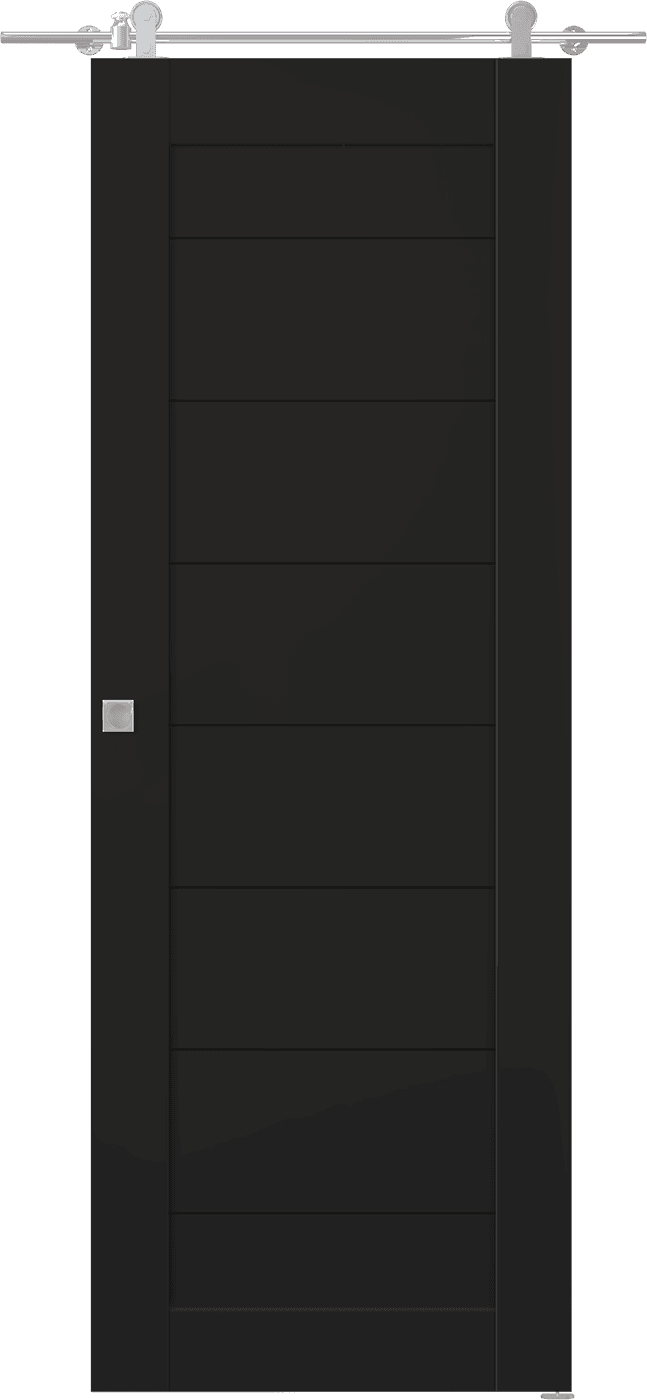 ERMI BLACK MATTE BARN BELLDINNI MODERN INTERIOR DOOR - 1