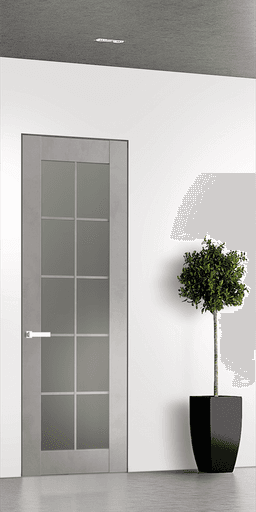 AVON 10 LITE VETRO LIGHT URBAN INVISIBLE METAL FRAME BELLDINNI MODERN INTERIOR DOOR - 1