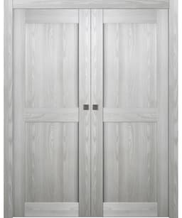 AVON 07 RN RIBEIRA ASH DOUBLE POCKET BELLDINNI MODERN INTERIOR DOOR - 1